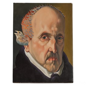 Lucy Gaylord-Lindholm 20C Surrealism Oil Painting