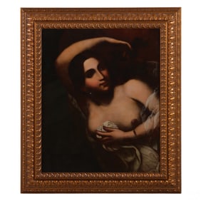 Charlemagne Oscar Guet 1801-1871 Portrait Painting