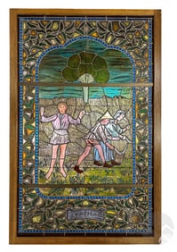 French Medieval Style Summer Stained Glass Window