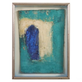 Mahi Binebine b.1959 Abstract Mixed Media Painting