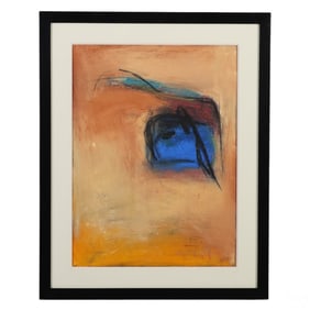 Mahi Binebine (b.1959) Yellow Mixed Media Painting