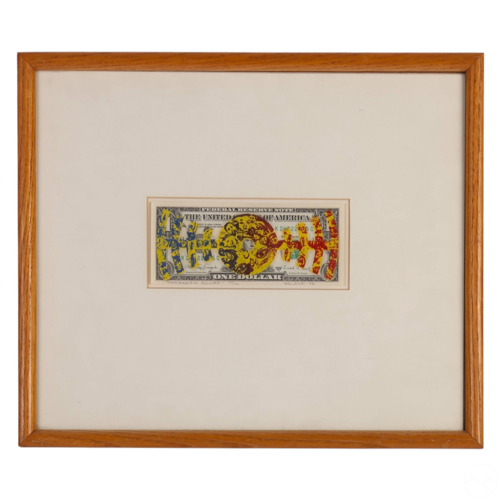 Pangean Dollar Graffiti Mixed Media Defaced Money (1 of 5)