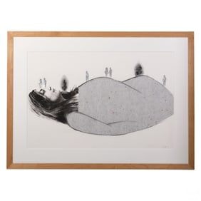 Sandra Ramos (b.1969) Abstract Mixed Media Drawing