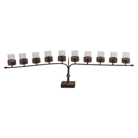 Jan Barboglio 10 Veladora Iron Candelabra SIGNED