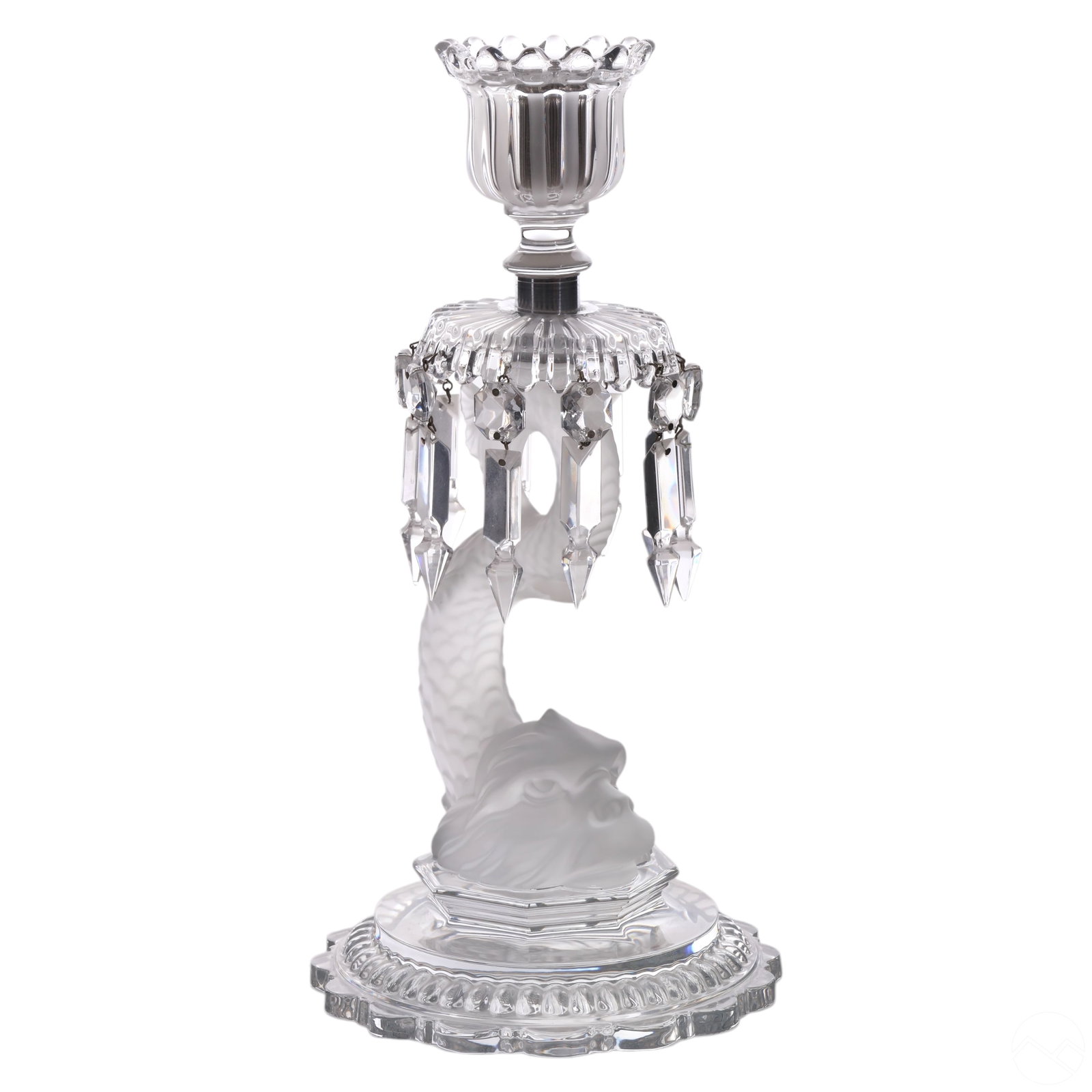 Baccarat Fine Crystal Dolphin Figural Candlestick (1 of 6)
