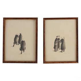 Michele Lehmann b.1940 Graphite Pencil Drawing LOT