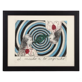 Sandra Ramos Lorenzo b1969 Infinity Etching SIGNED