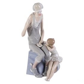 Lladro Porcelain Magic Clown & Ballerina Sculpture