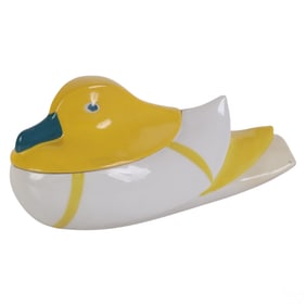 Limoges Edouard Marcel Sandoz Porcelain Duck Box