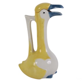 Limoges Edouard M Sandoz Porcelain Figural Carafe