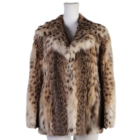 Revillon Vintage Retro Big Cat Sphinx Fur Jacket