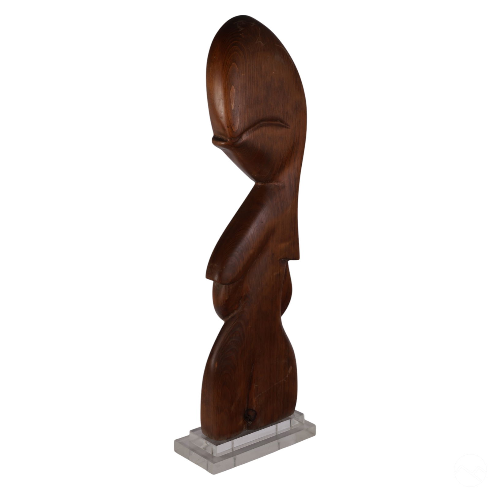 Modern Carved Wood Female Torso Sculpture SIGNED (1 of 7)