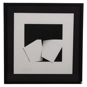 Raul Mazzoni (b.1941) Modern Abstract Print SIGNED