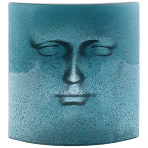 Daum and Adzak LE Pate de Verre 10" Art Glass Face