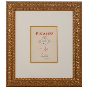 Pablo Picasso 1881-1973 Demote 1940 Crayon Drawing