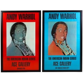 Andy Warhol American Indian Series Posters FRAMED