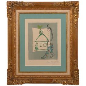 Marc Chagall 1887-1985 House in my Village SIGNED