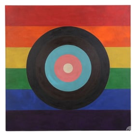 Tim Ray Fisher b.1969 LGBTQ Pride Rainbow Painting