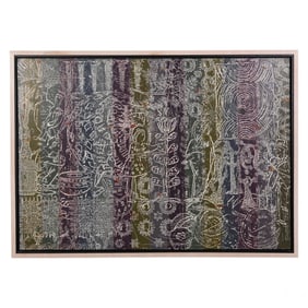 Philip Smith b.1949 "Wide View" Oil & Wax on Linen