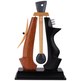 Micheal Castello 20C Modern Wood Kinetic Sculpture