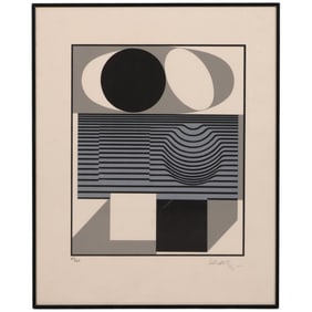 Victor Vasarely 1906-1997 Ondho 1989 Print SIGNED