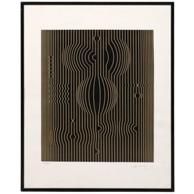 Victor Vasarely 1906-1997 Optical Print LE SIGNED