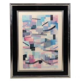 Yaacov Agam b.1928 Geometric Linear LE Agamogram