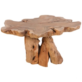 Bespoke Wooden Live Edge Teak Root Side End Table