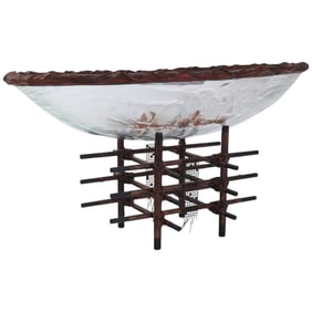 Scott Amrhein Studio Art Glass Centerpiece Bowl
