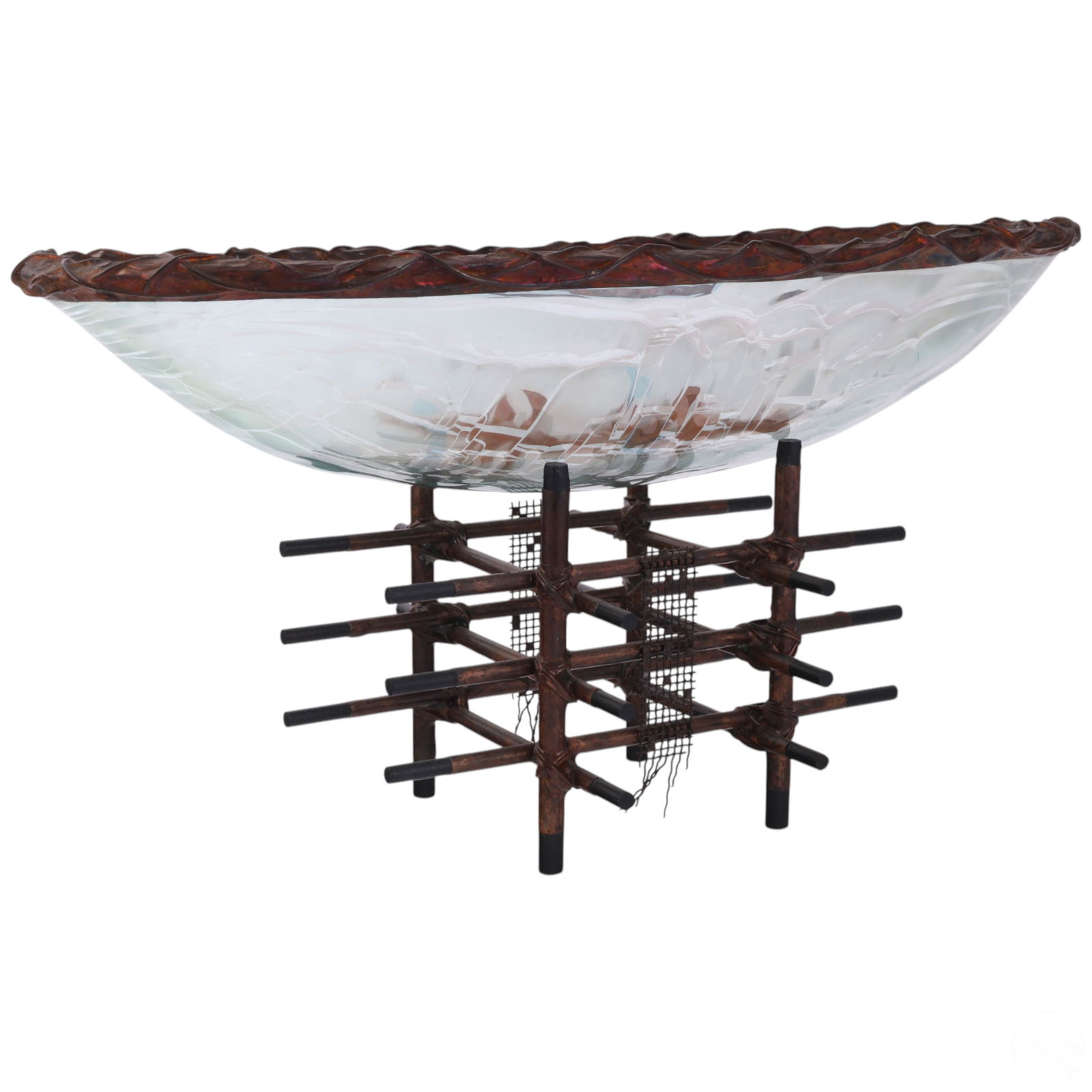 Scott Amrhein Studio Art Glass Centerpiece Bowl (1 of 9)