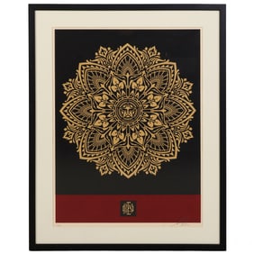 Shepard Fairey (b.1970) Mandala Ornament LE SIGNED