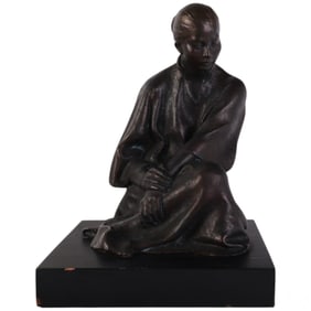 Felipe Castaneda B.1933 Bronze Woman AP Sculpture