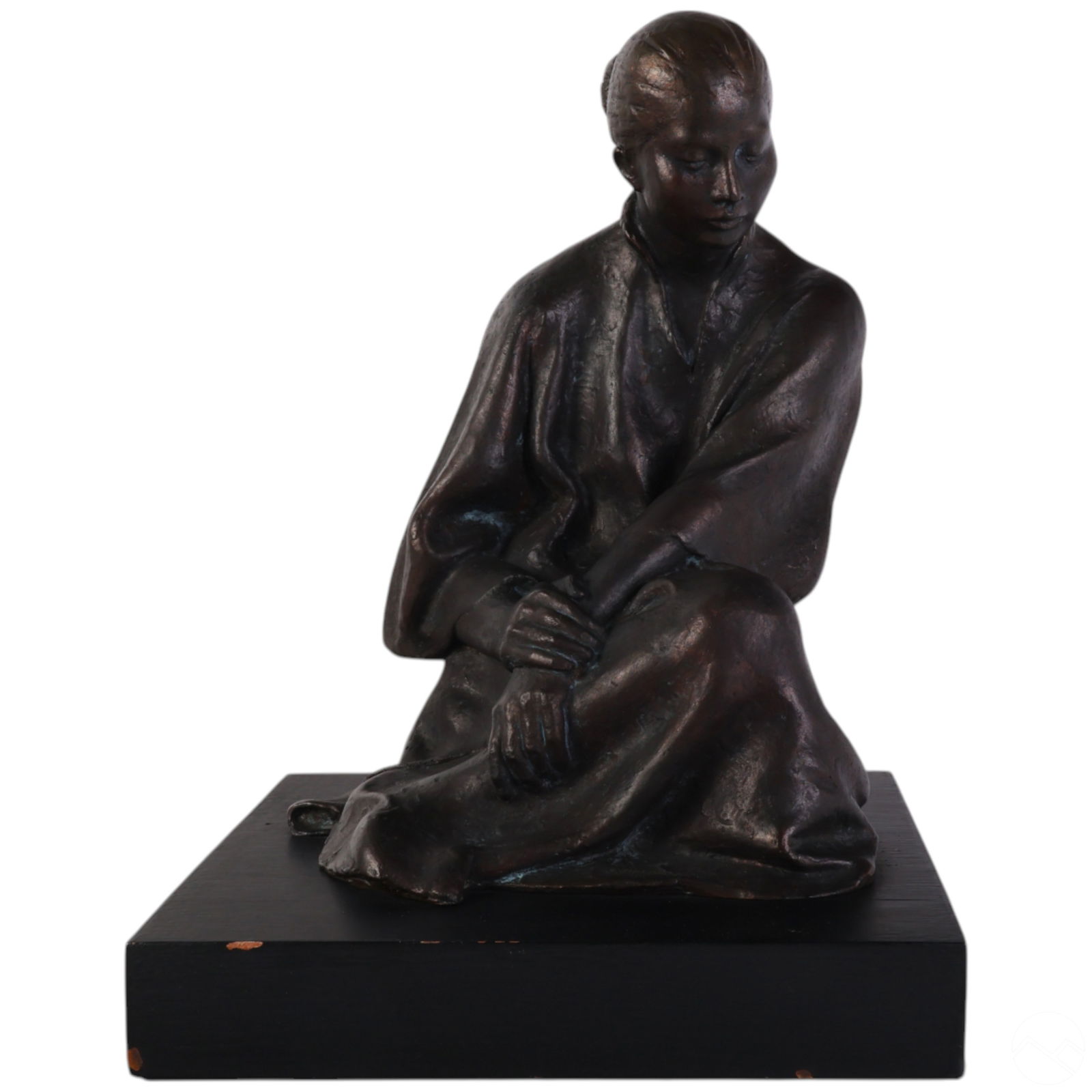 Felipe Castaneda B.1933 Bronze Woman AP Sculpture (1 of 7)