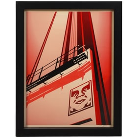 Shepard Fairey b.1970 Sunset Vine AP Litho SIGNED