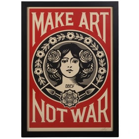 Shepard Fairey (b.1970) Art Not War LE 2018 SIGNED