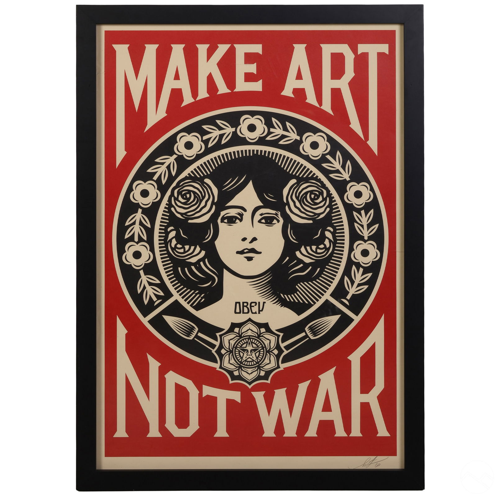 Shepard Fairey (b.1970) Art Not War LE 2018 SIGNED (1 of 6)
