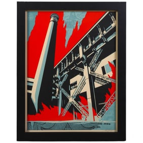 Shepard Fairey (b.1970) Fossil Factory 2017 SIGNED