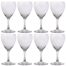 Baccarat Crystal Chambolle Claret Wine Glasses 8pc