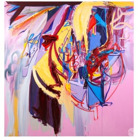 Ali Smith b.1976 Tongue Twister Abstract Painting