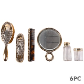 Tiffany & Co Makers Sterling Silver 6pc Vanity SET