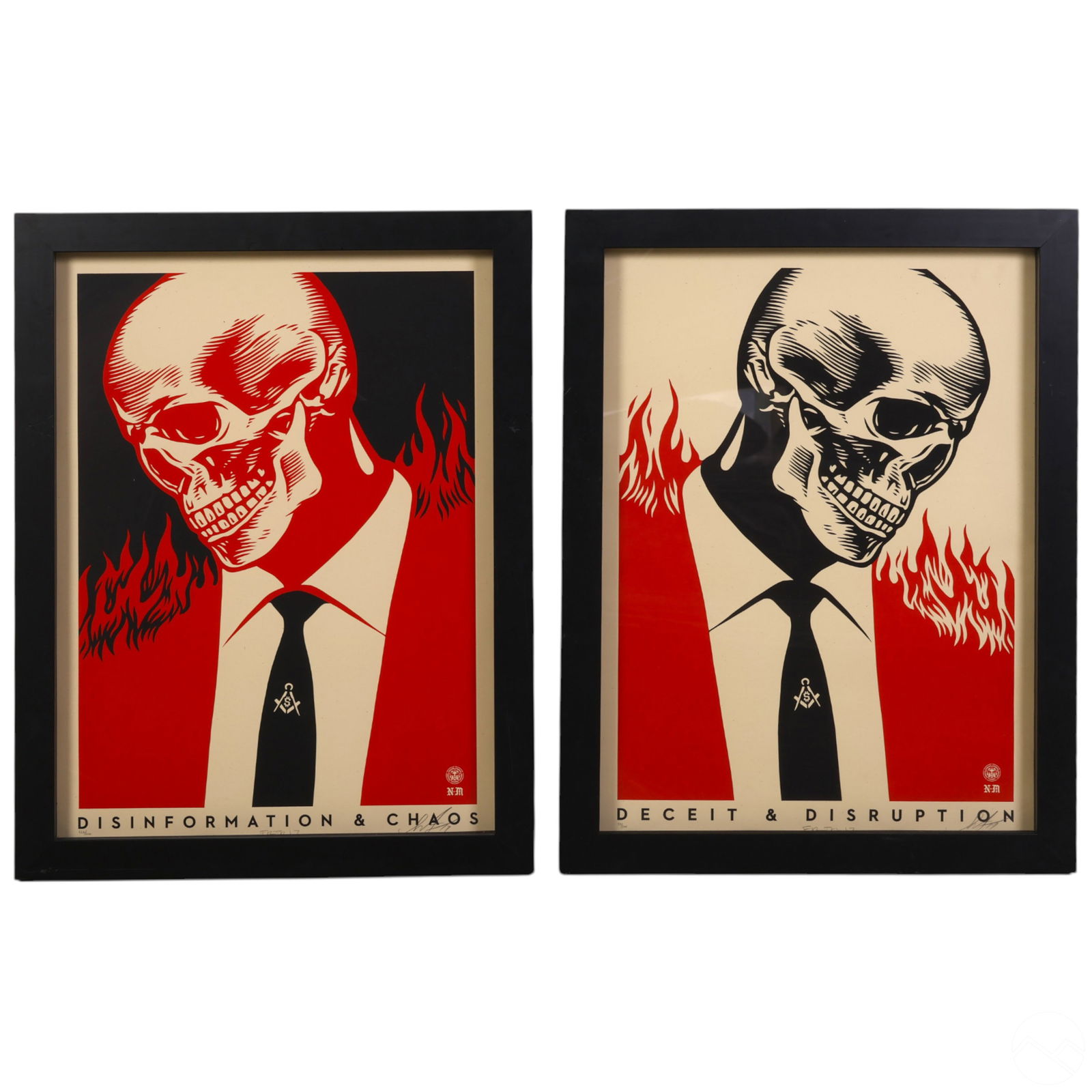 Shepard Fairey b.1970 Deceit & Disruption 2017 SET (1 of 13)