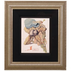 Dali 1904-1989 LE Prodigal / Hell Ceramic Art Tile