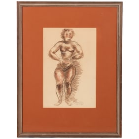 Chaim Gross (1904-1991) Expressive Figural Drawing