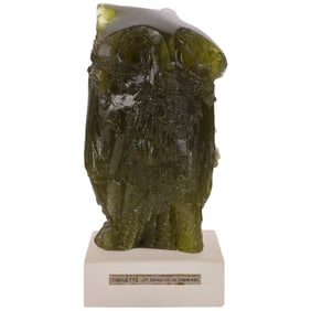 Daum JP Demarchi LE Pate de Verre Owl Sculpture