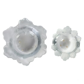 Lalique Crystal Capucines Athena Coupe Bowl 2p LOT