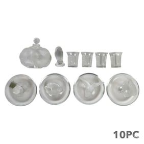 Lalique Ring Trays Figure Shots & Perfume 10pc LOT