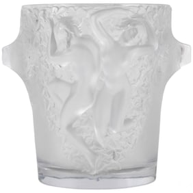 Lalique Crystal Nude Ganymede Champagne Ice Bucket