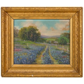 Impressionist Texas Bluebonnet Landscape Painting