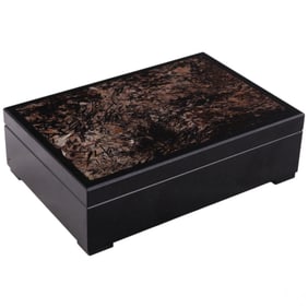 Russian Astrophyllite & Onyx Dresser Keepsake Box