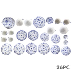 Royal Copenhagen Blue Fluted Full Lace 26PIECE LOT